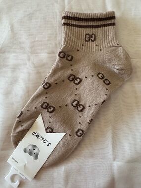 GG interlocking fashion designer inspired Socks - NWT